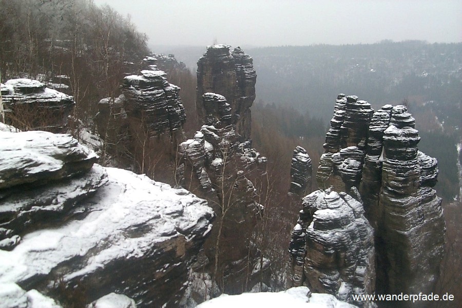 Blick von der Grenzplatte