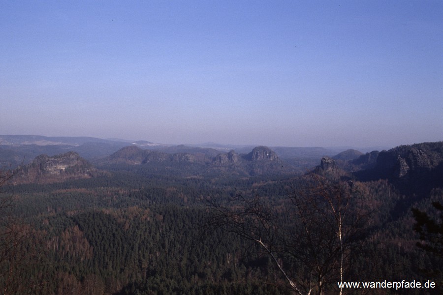 Blick auf Lorenzsteine, Heulenberg, Neunstelliger Hbel, Kanstein, Teichstein, Winterstein, Hochhbel