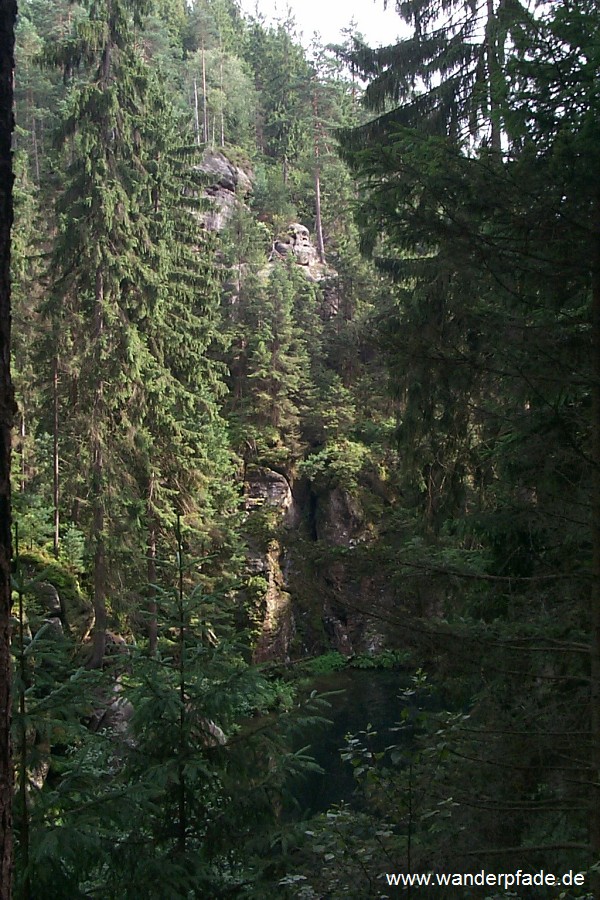 Kirnitzschklamm, Obere Schleuse