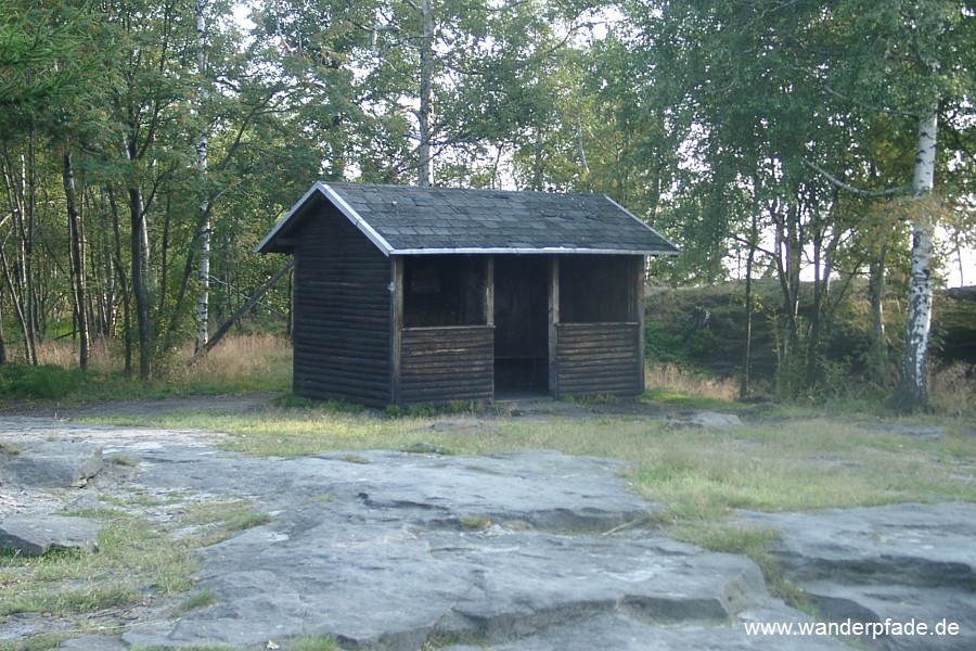 Foto: Schutzhütte auf dem Großen Zschirnstein