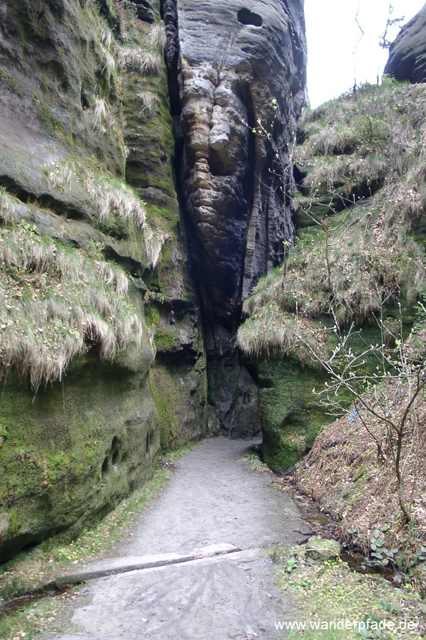 Bequemer Auf-/ Abstieg Pfaffenstein