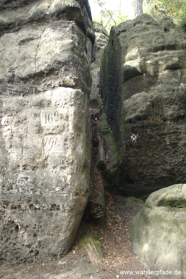 Foto: Sattel zwischen Hickelhöhle und Treppengrund