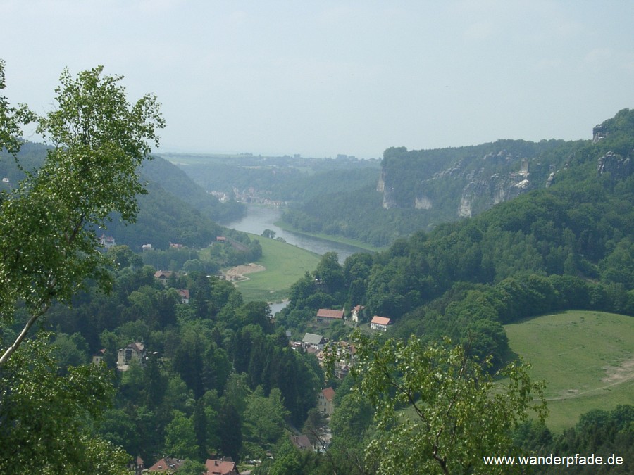 Elbe, Wartturm, Basteigebiet, Kurort Rathen