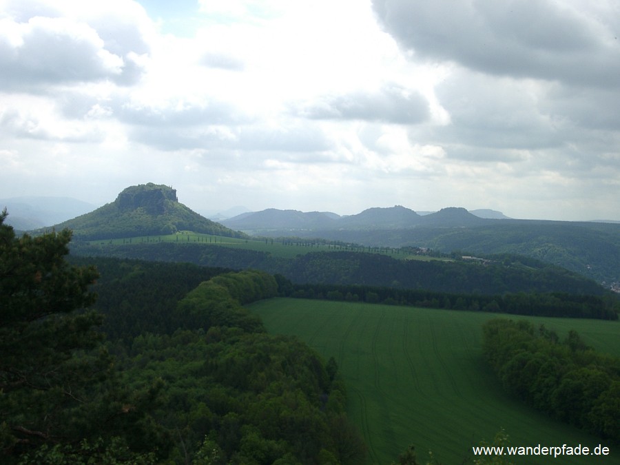 Lilienstein, Kleinhennersdorfer Stein, Papststein, Gohrisch