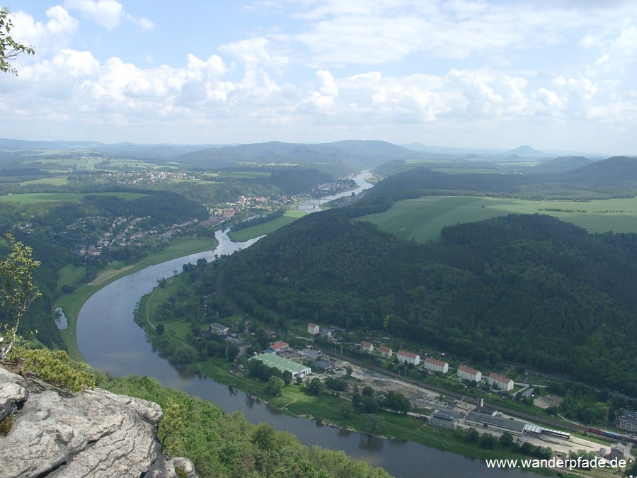 Elbe, Falkenstein, Schrammsteine, Groer Winterberg, Kaiserkrone, Zirkelstein, Rosenberg