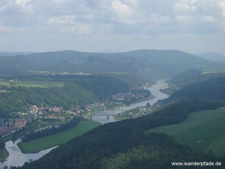 Falkenstein, Schrammsteine, Groer Winterberg, Elbe, Bad Schandau