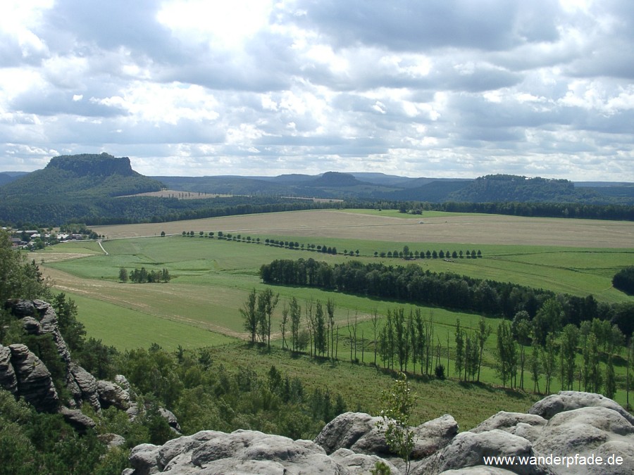 Lilienstein, Pfaffenstein, Festung Knigstein