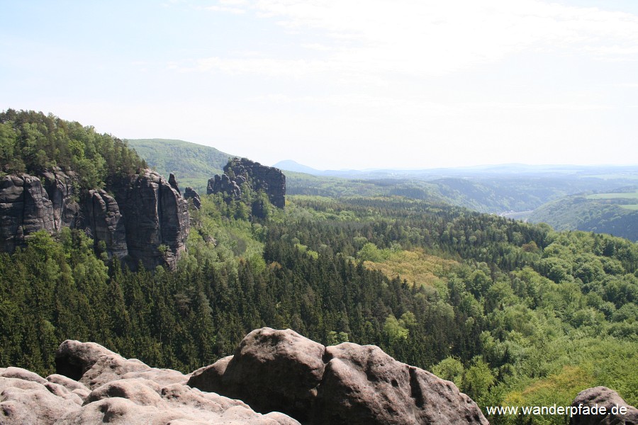 Breite Kluft, Rauschenstein, Elbe