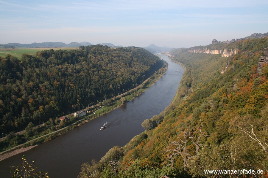 Blick elbabwrts von der Kleinen Bastei