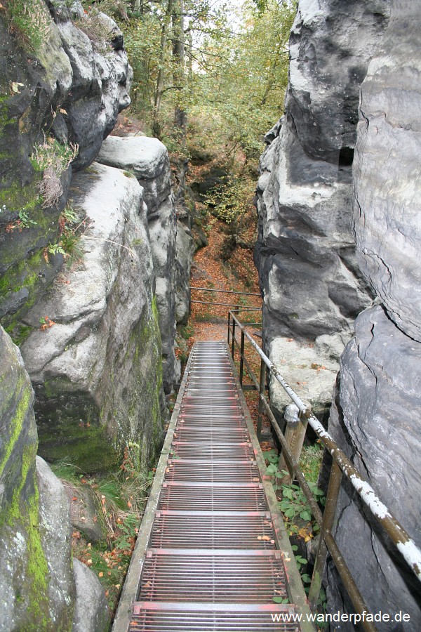 West-Aufstieg zum Papststein