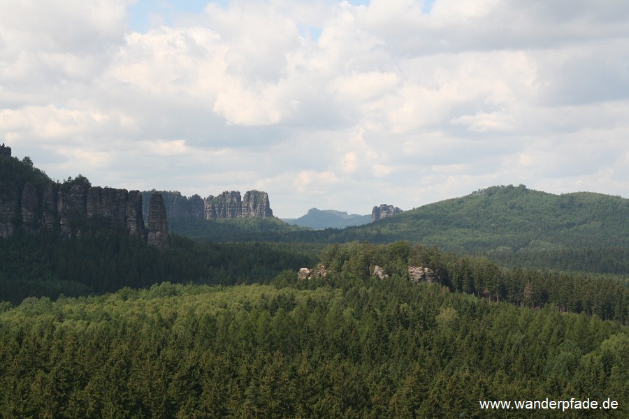 Hoher Torstein, Papststein, Gohrisch, Falkenstein, Hohe Liebe, Alter Wildenstein