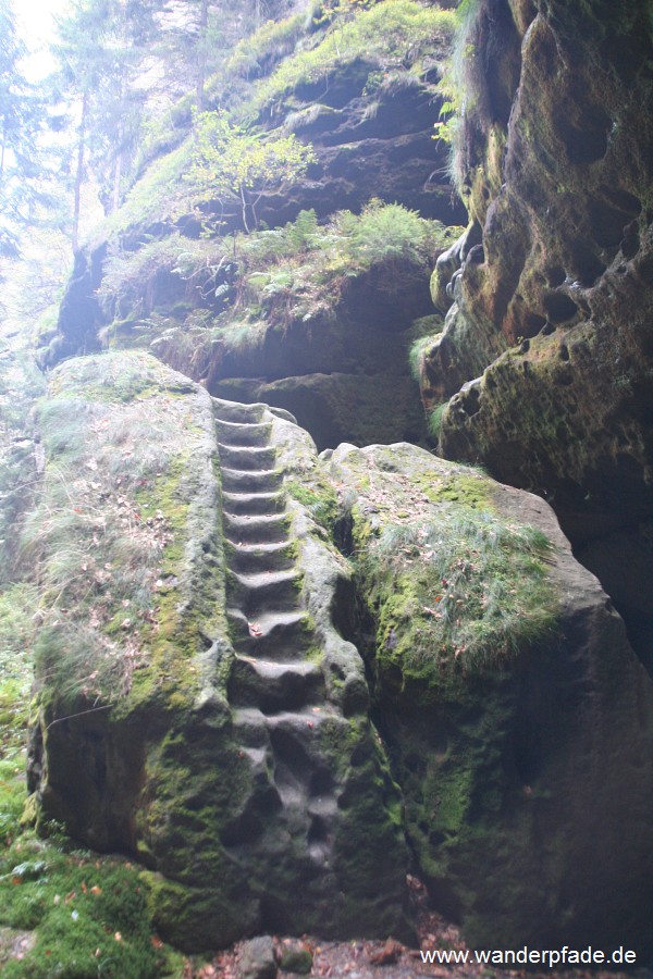 Ausstieg nahe Webergrotte zum Entenpftzenweg (gesperrt)