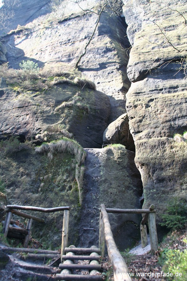 Einstieg in die Zwillingsstiege