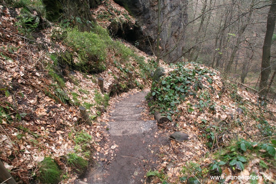 Foto: Auf-/ Abstieg am Frienstein