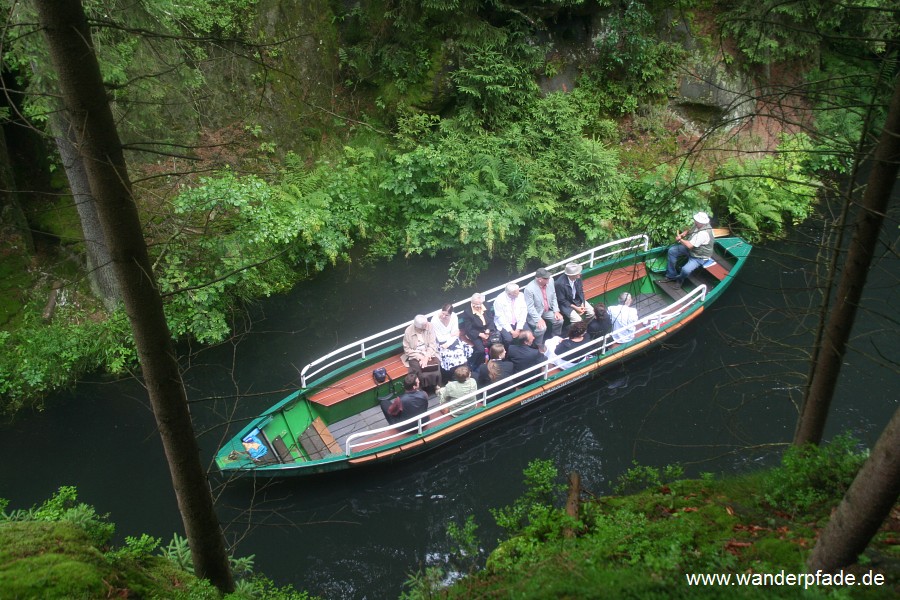 Kirnitzschklamm, Obere Schleuse, Bootsstation