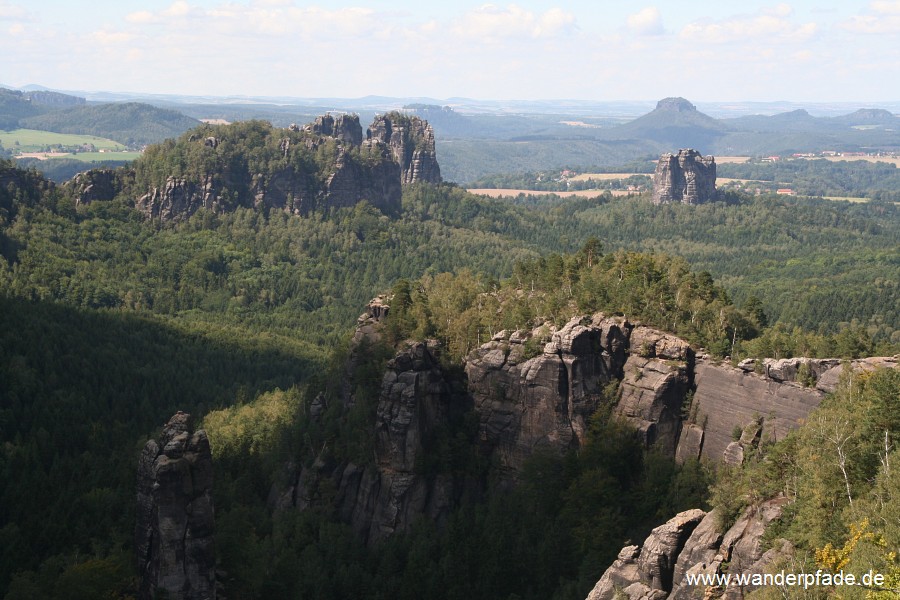 Torsteine, Mllerstein, Falkenstein, Lilienstein