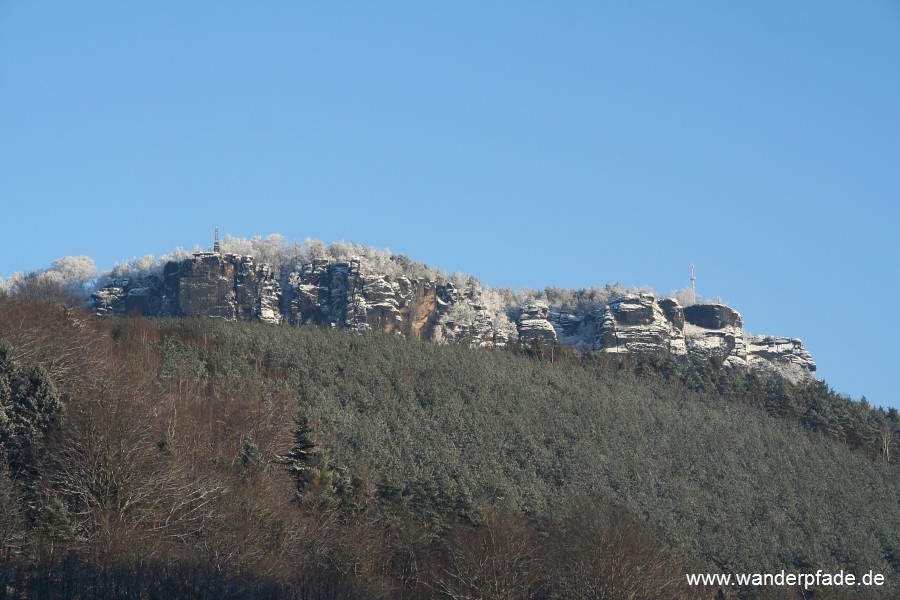 Lilienstein aus der S-Bahn