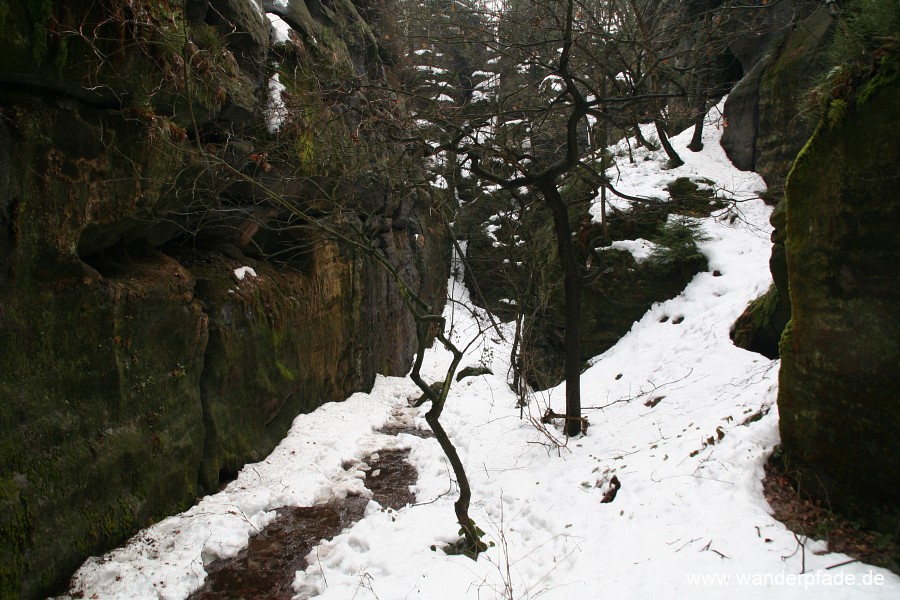 Bequemer Auf-/ Abstieg Pfaffenstein