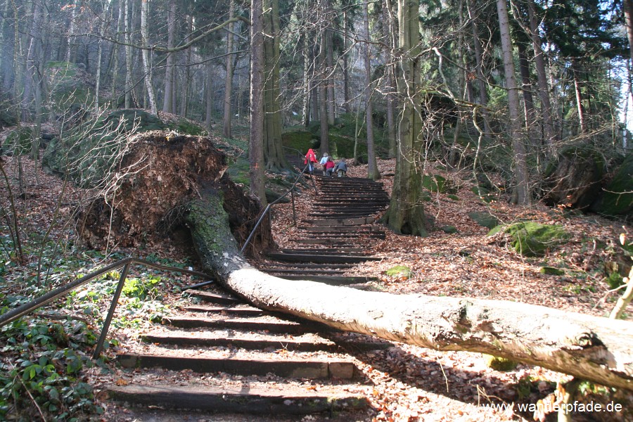 Nordauf-/abstieg Pfaffenstein