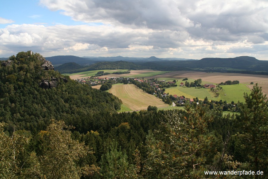 Papststein, Papstdorf, Kohlbornstein, Laasenstein, Zschirnsteine, Groer Winterberg, Rosenberg