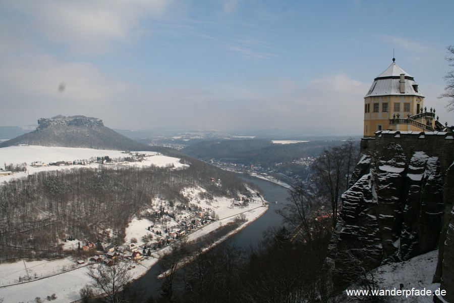 Lilienstein, Elbe, Festung Knigstein