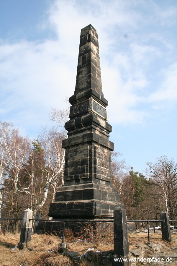 Foto: Standort Großer Obelisk auf dem Lilienstein