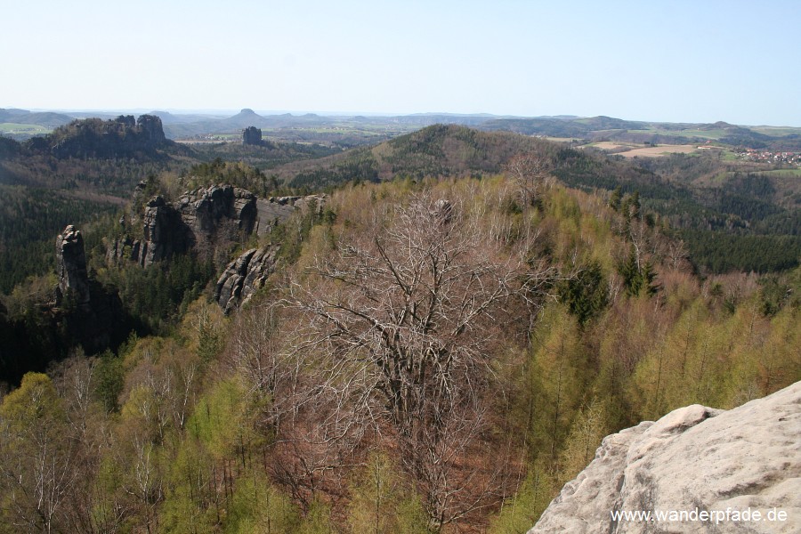 Schrammsteine, Falkenstein, Hohe Liebe, Domwchter/ Rohnspitze