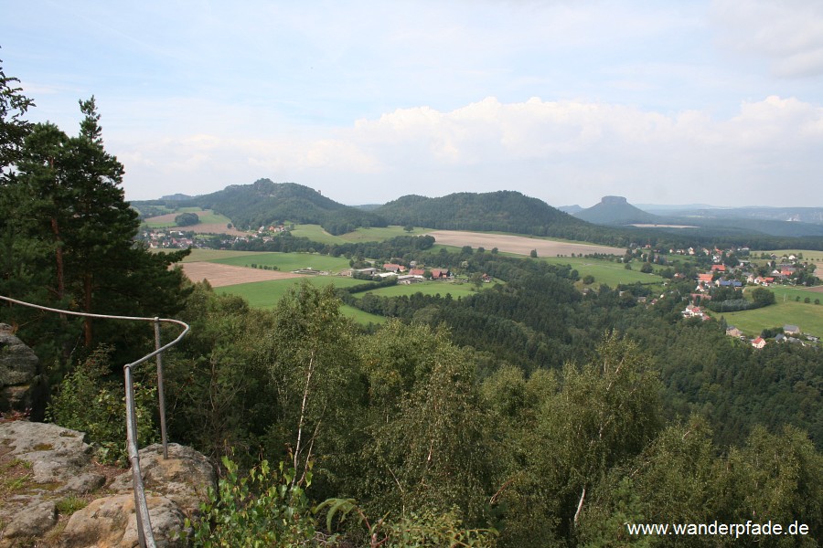 Gohrisch, Papststein, Kleinhennersdorfer Stein, Lilienstein