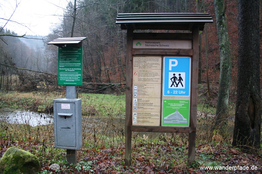 Foto: Parkplatz zum Unteren Steinbruchweg