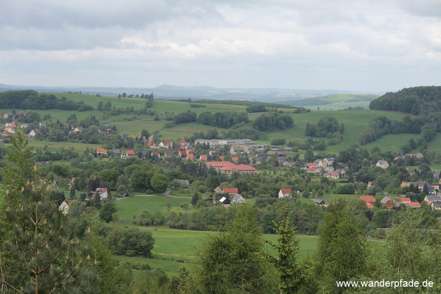 Blick in Richtung Erzgebirge