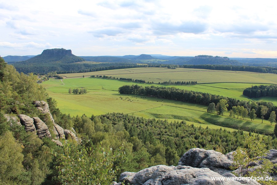 Lilienstein, Pfaffenstein, Festung Knigstein