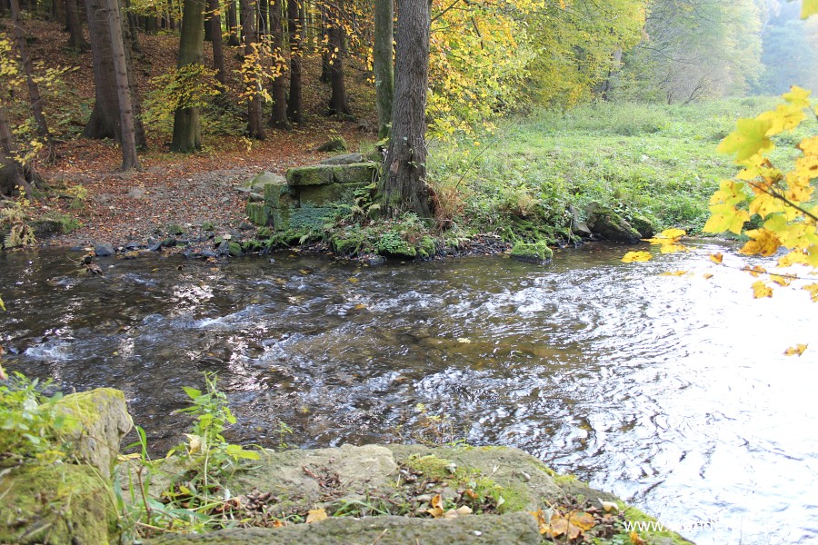 Fehlende Brcke ber die Sebnitz