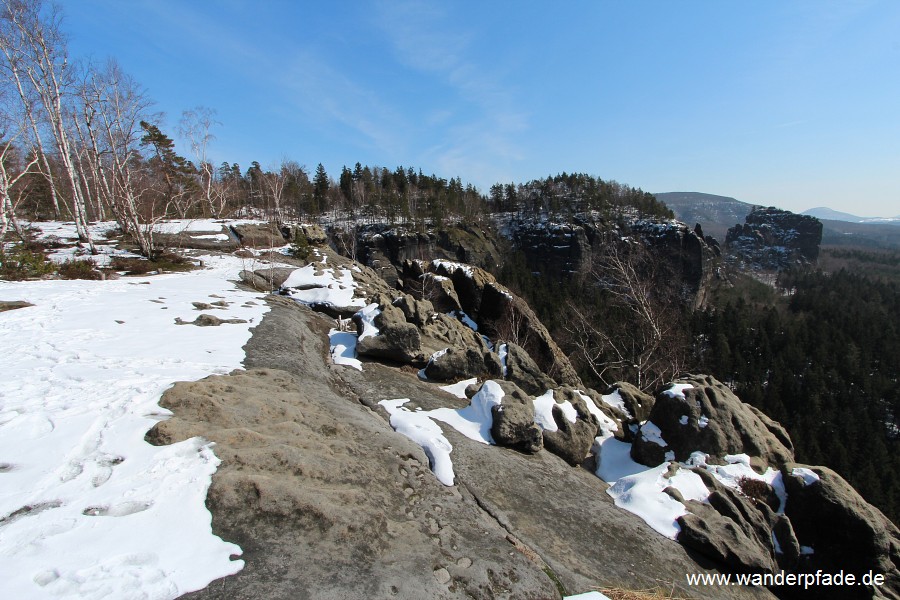 Rechts Rauschenstein dahinter Groer Winterberg und Rosenberg