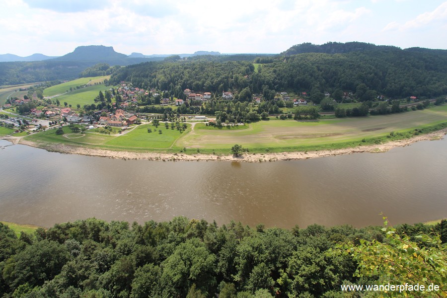 Elbe, Kurort Rathen, Lilienstein, Rauenstein