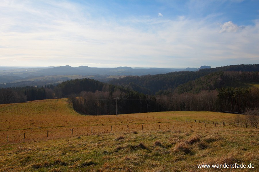 Kleinhennersdorfer Stein, Papststein, Gohrisch, Pfaffenstein, Festung Knigstein, Lilienstein