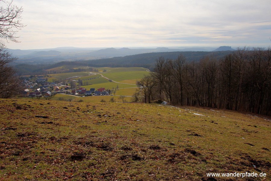 Kohlbornstein, Lasensteine, Hoher Schneeberg, Kleinhennersdorfer Stein, Papststein, Gohrisch, Pfaffenstein, Lilienstein, Godorf