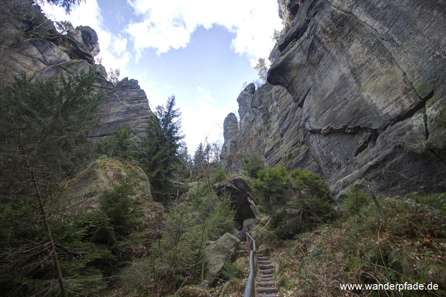 Zugang Zwillingsstiege, Groes Bauerloch