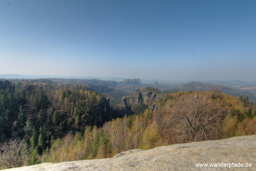 Schrammsteine, Falkenstein, Hohe Liebe, Domwchter/ Rohnspitze