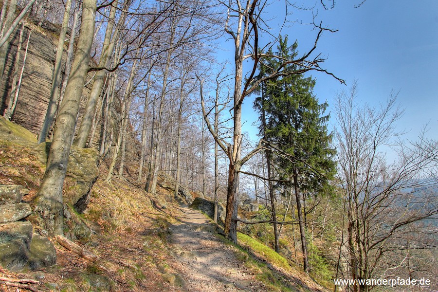 Unterer Fremdenweg am Kleinen Winterberg