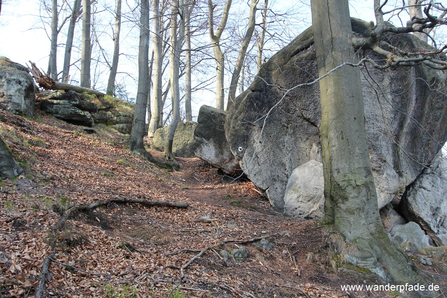 Zustieg zum Pavillion auf dem Kleinen Winterberg