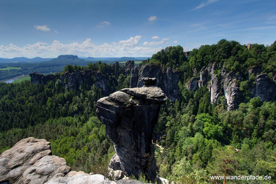 Wehlgrund, Felsenburg Neurathen, Basteibrcke, Ferdinandstein, Elbe, Papststein, Gohrisch, Lilienstein, Pfaffenstein, Festung Knigstein