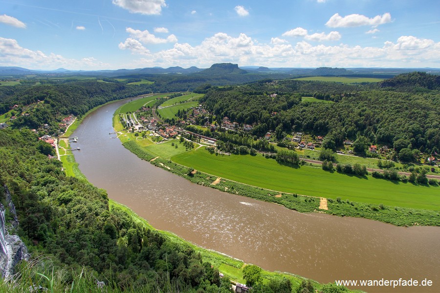 Schrammsteine, Groer Winterberg, Rosenberg, Tafelberge, Elbe, Oberrathen