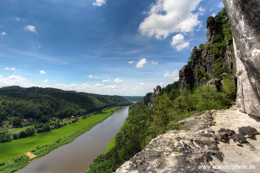 Rauenstein, Elbe, Wartturm, Rahmhanke