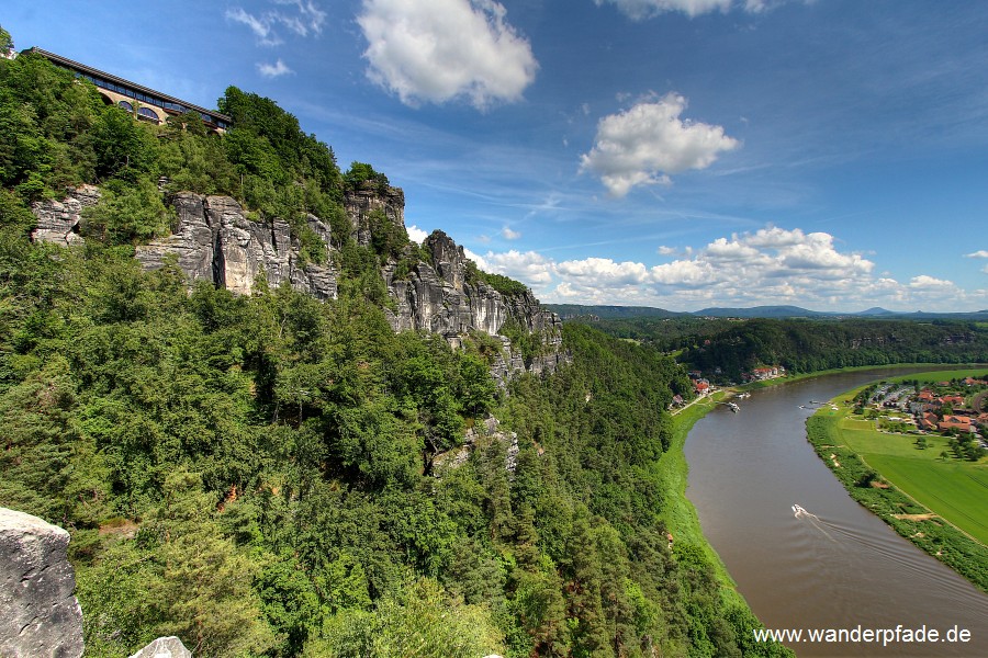 Basteiaussicht, Elbe, Oberrathen