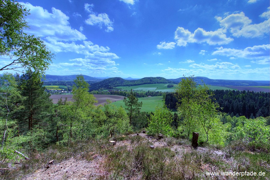 Groer Winterberg, Kohlbornstein, Rosenberg, Lasensteine, Zschirnsteine