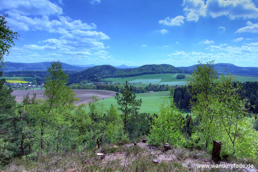 Groer Winterberg, Kohlbornstein, Rosenberg, Lasensteine, Zschirnsteine