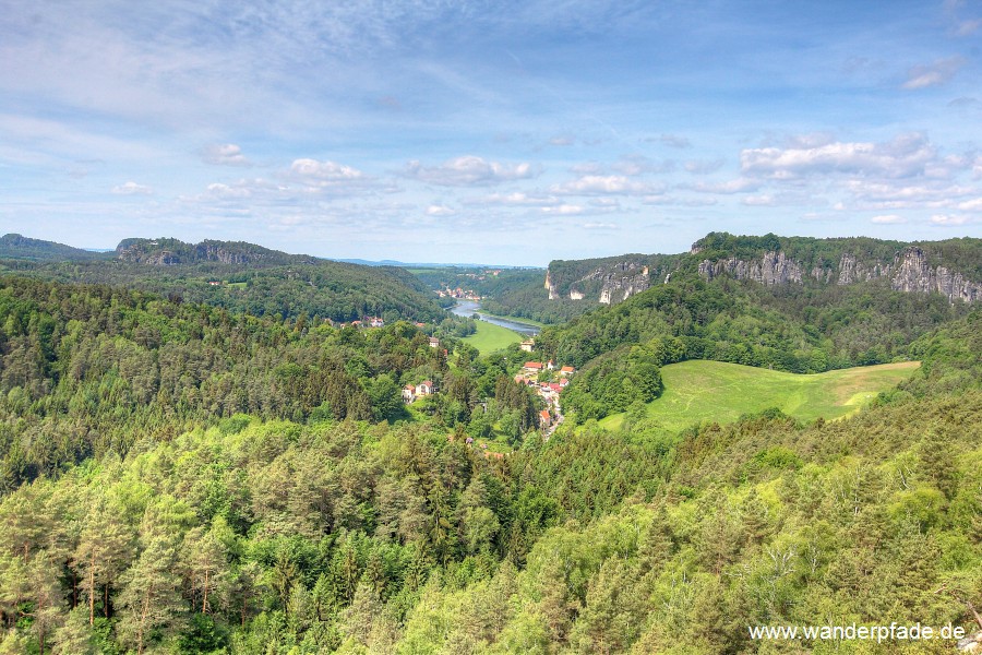 Rauenstein, Elbe, Basteigebiet, Kurort Rathen