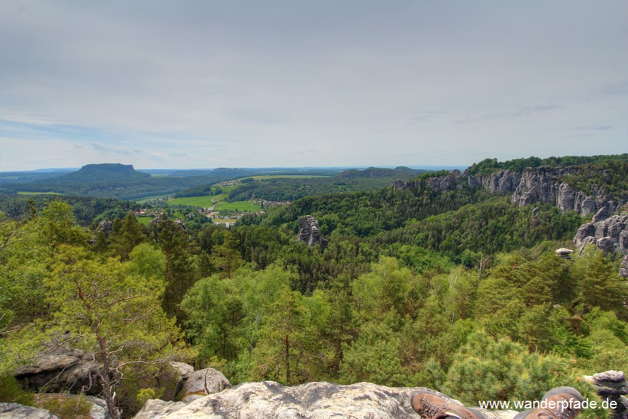 Lilienstein, Festung Knigstein, Basteigebiet