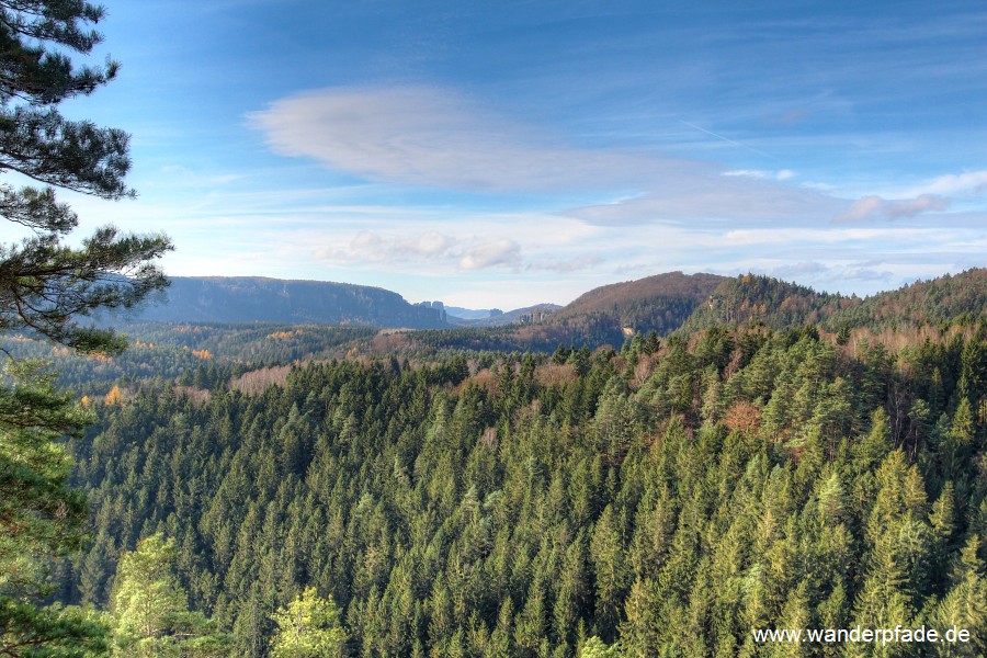 Schrammsteine, Affensteine, Falkenstein, Hohe Liebe, Hausberg