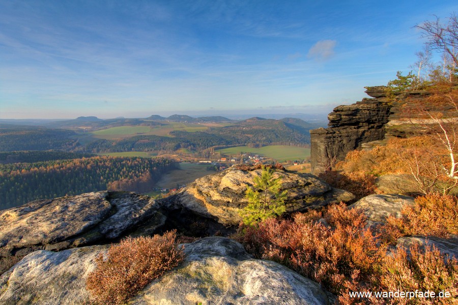 Pfaffenstein, Festung Knigstein, Gohrisch, Papststein, Kleinhennersdorfer Stein, Lasensteine